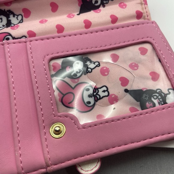 Loungefly Sanrio My Melody and Kuromi Wallet, Bifold, Pink - Picture 9 of 11